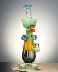 Lookah Bong 12" Cool Top Hat Cat Bong