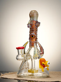 Lookah Bong 8.5" Penis Mini Glass Beaker Bong