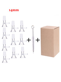 10PCS 14MM Glass Bowl & Brush Set Combo