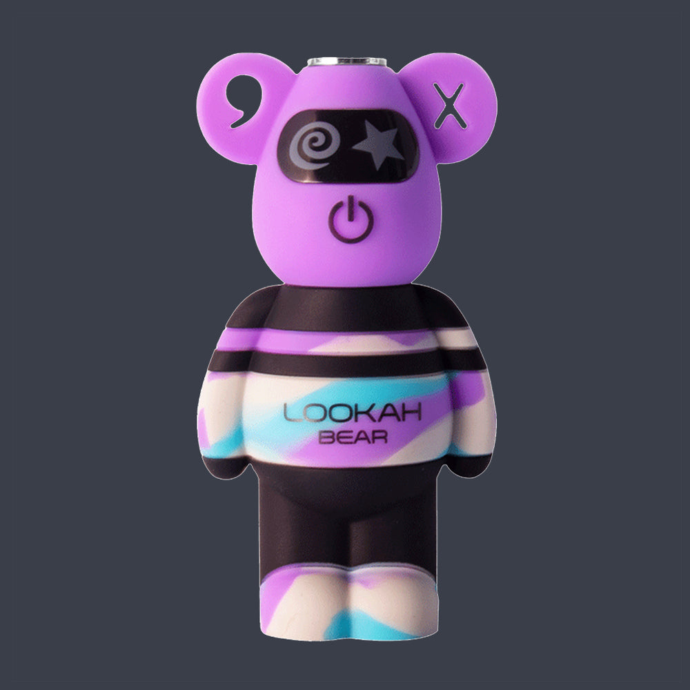 LOOKAH Bear 510 Cart Battery -- Purple TieDye