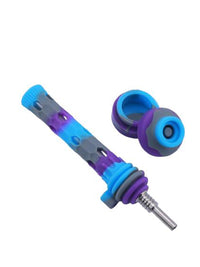 Ice Cream Silicone Nectar Collector with Titanium Tip and Container