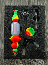 2-in-1 Silicone Pipe Nectar Collector Kit