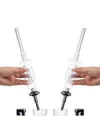 2PCS Flowers Glass Bubbler Nectar Collector Kit