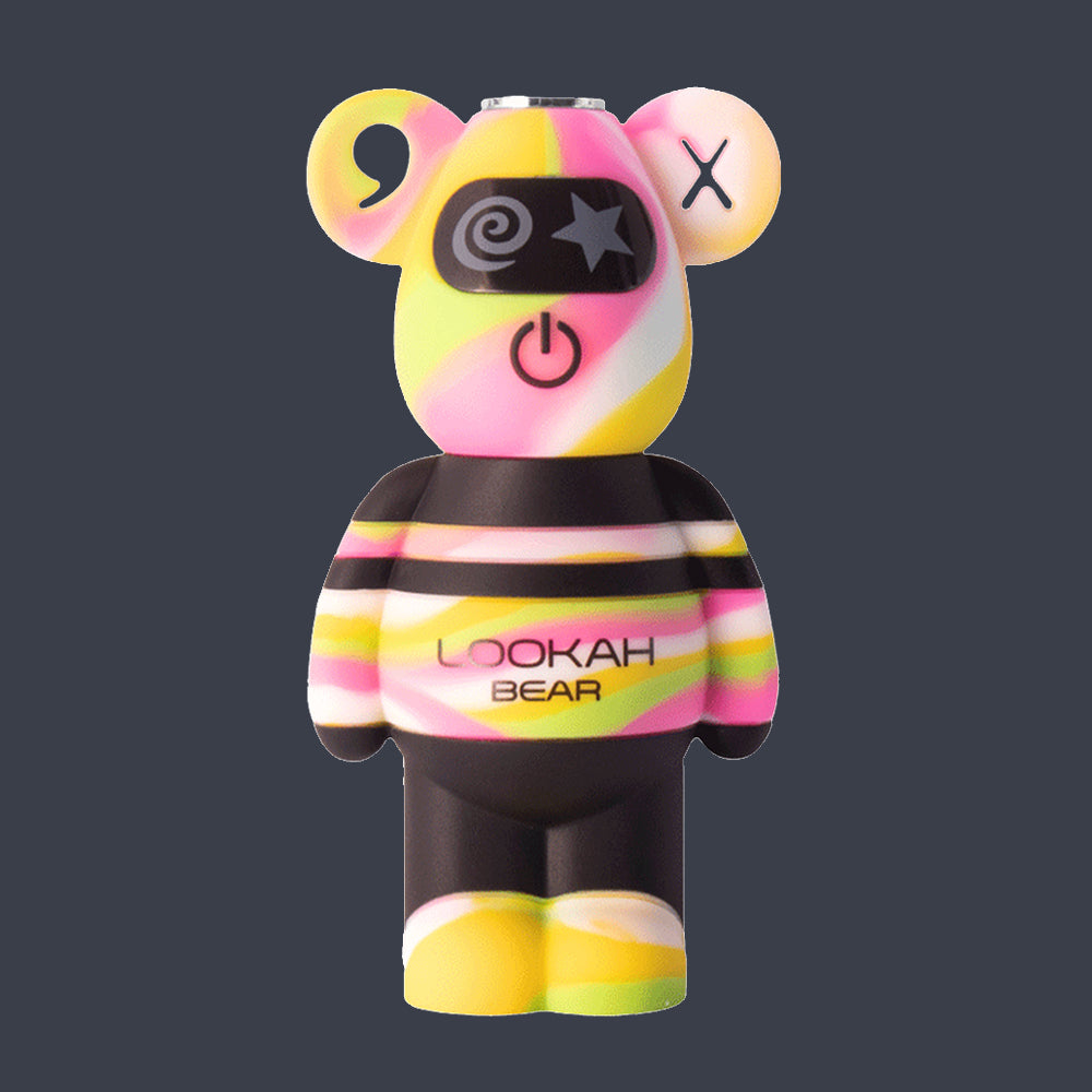 LOOKAH Bear 510 Thread Vape Battery -- Pink TieDye