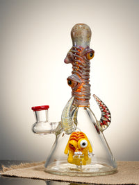 TATAOO Bong 9" Mini Cool Penis Crazy Beaker Glass Bong