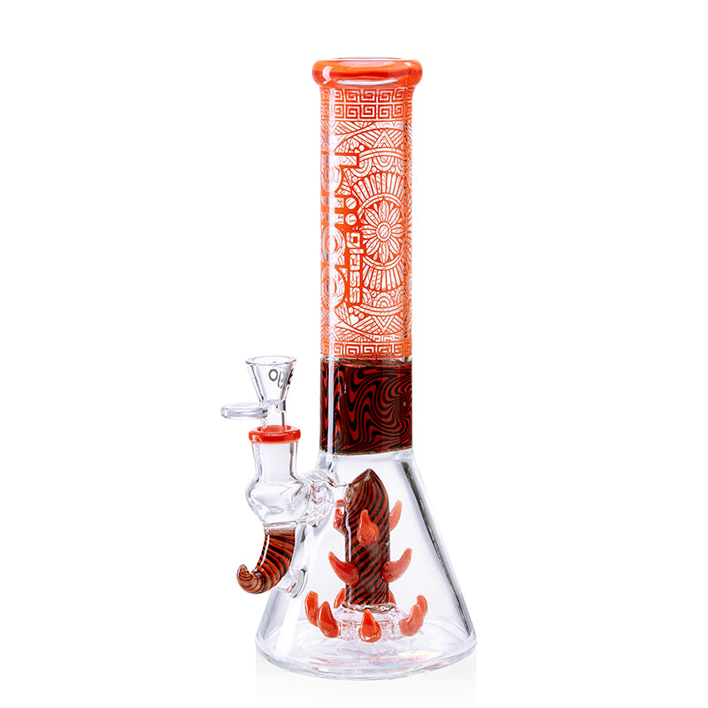 Glass Beaker Bong BI408-OR_1