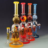 BIIGO Bong 14" Cute Anime Octopus Percolator Glass Bong