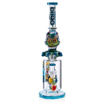 BIIGO Bong 15" Cool Dark Humor Skull Glass Bong