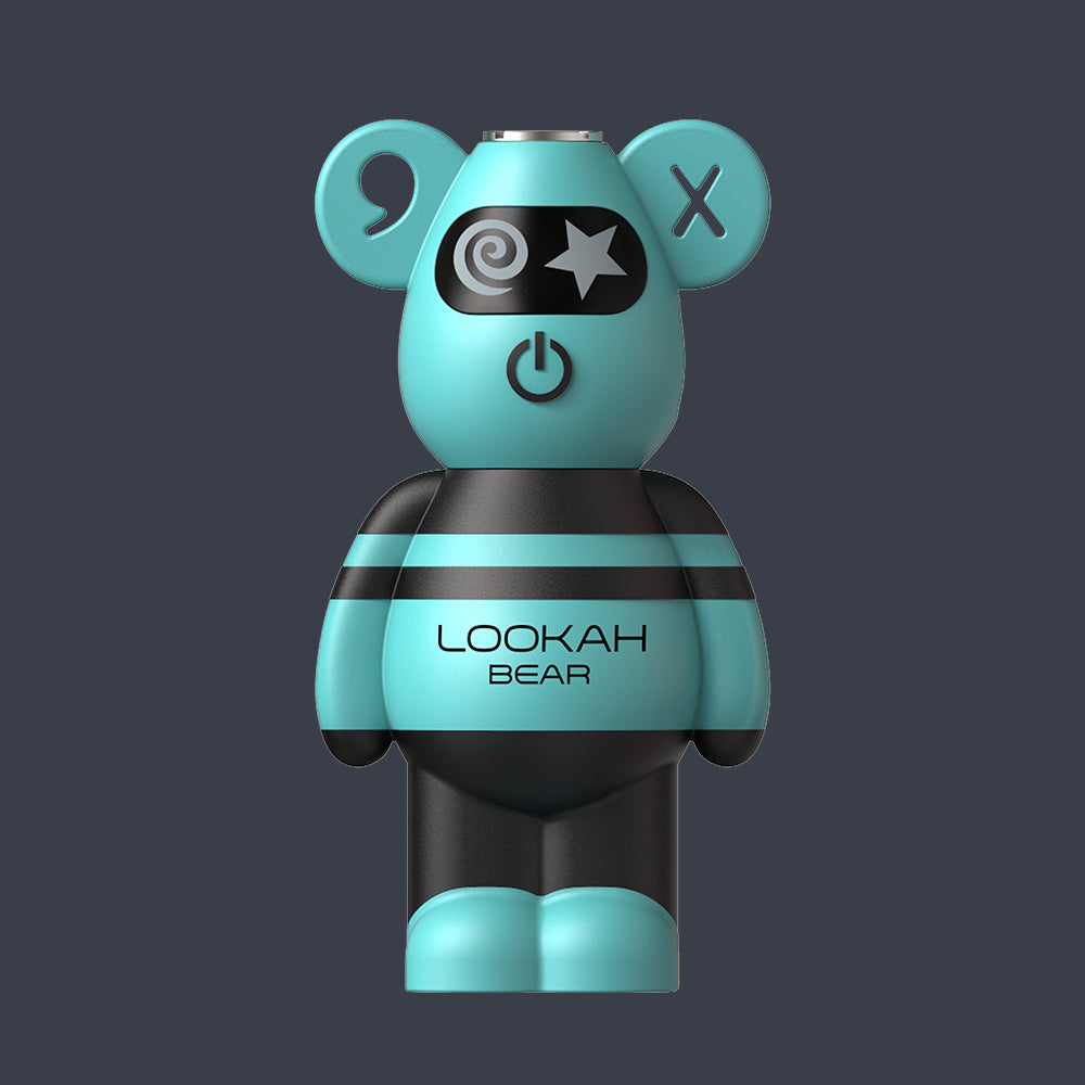 LOOKAH Bear 510 Thread Vape Battery -- Cyan