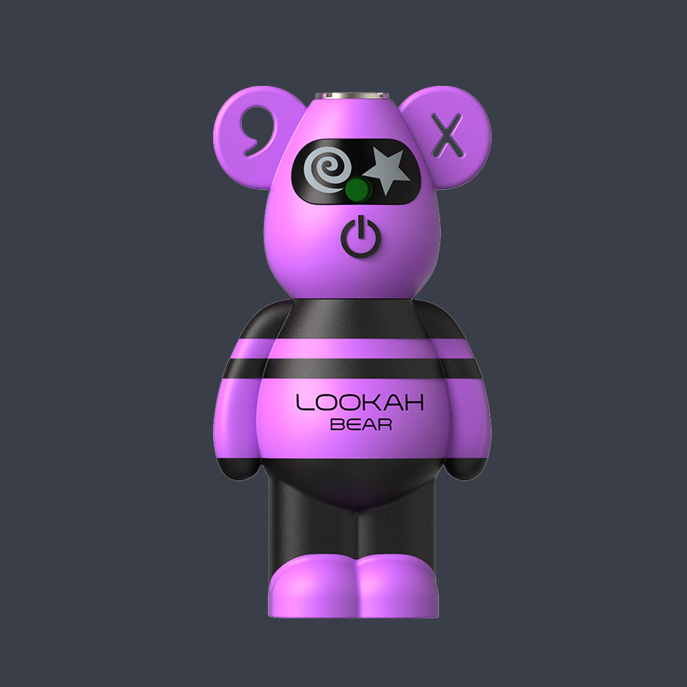 LOOKAH Bear 510 Vape Cart Battery -- Purple