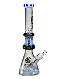 Big Mom Bong 17" Cool Big Mom Bull Horn Ice Beaker Glass Bong
