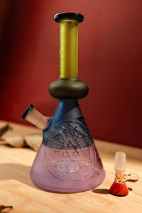 Tataoo Bong 10" Mini Colorful Beaker Bong