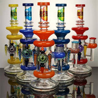 TATAOO Bong 12" Cool Evil Eye Glass Water Pipe