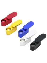 Discreet Aluminum Alloy Smoking Pipe with Sliding Cover
