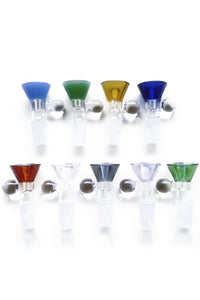 2PCS 14mm Colorful Bowls with Ball Handles
