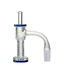 14mm Treasure Blue Terp Slurper Quartz Banger with Carb Cap