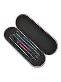 6PCS Rainbow Titanium Ear Picker Tool Set