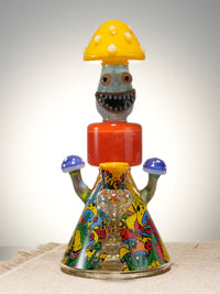 Lookah Bong 10" Mushroom Guy Glass Beaker Bong