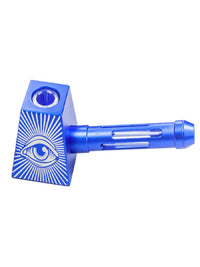 Cool Pyramid Metal Smoking Pipe With Big Eye