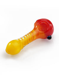 Red-Orange Mixed Color Glass Pipe