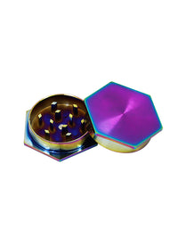 2 Piece Hexagonal Zinc Alloy Herb Grinder