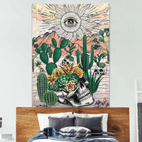 Vertical Skeleton Sun Tapestry