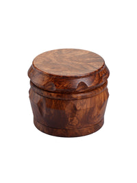 4 Piece Wooden like Resin Herb Grinder with Kief Catcher