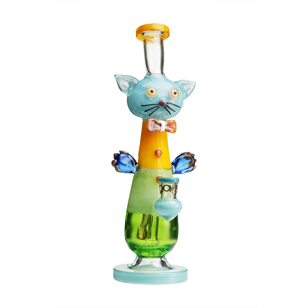 Top Hat Cat Bong Water Blue
