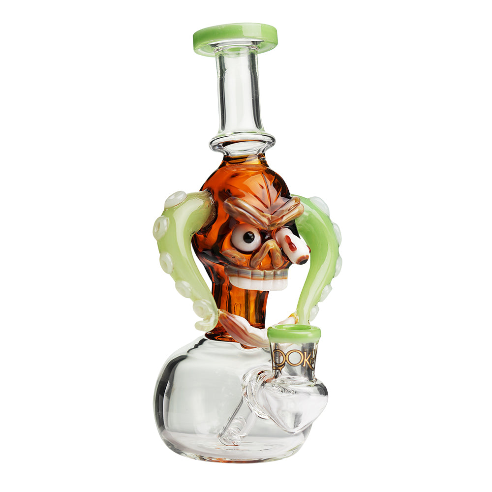 Mini Skull Bong Green
