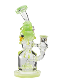 Lookah Bong 9" Bees Showerhead Perc Water Pipe