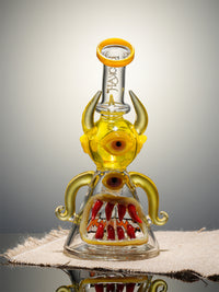 10" Lookah Bong Inferno Cyclops Horn Glass Beaker Bong