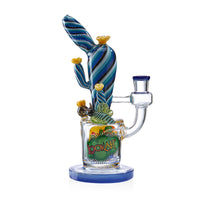 Lookah Bong 10" Cute Cactus Showerhead Perc Glass Bong