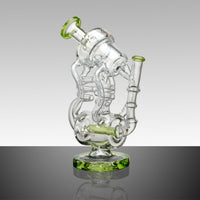 Lookah Bong 11" Recycler Inline Percolator Water Pipe