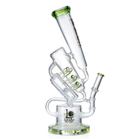 Lookah Bong 17" Disc Perc Triple Filter Chamber Recycler Glass Bong