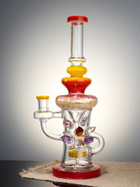 TATAOO Bong 12" Cool Crystal Recycler Water Pipe