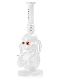BIIGO Bong 13" Cool Frosted Skull Glass Bong