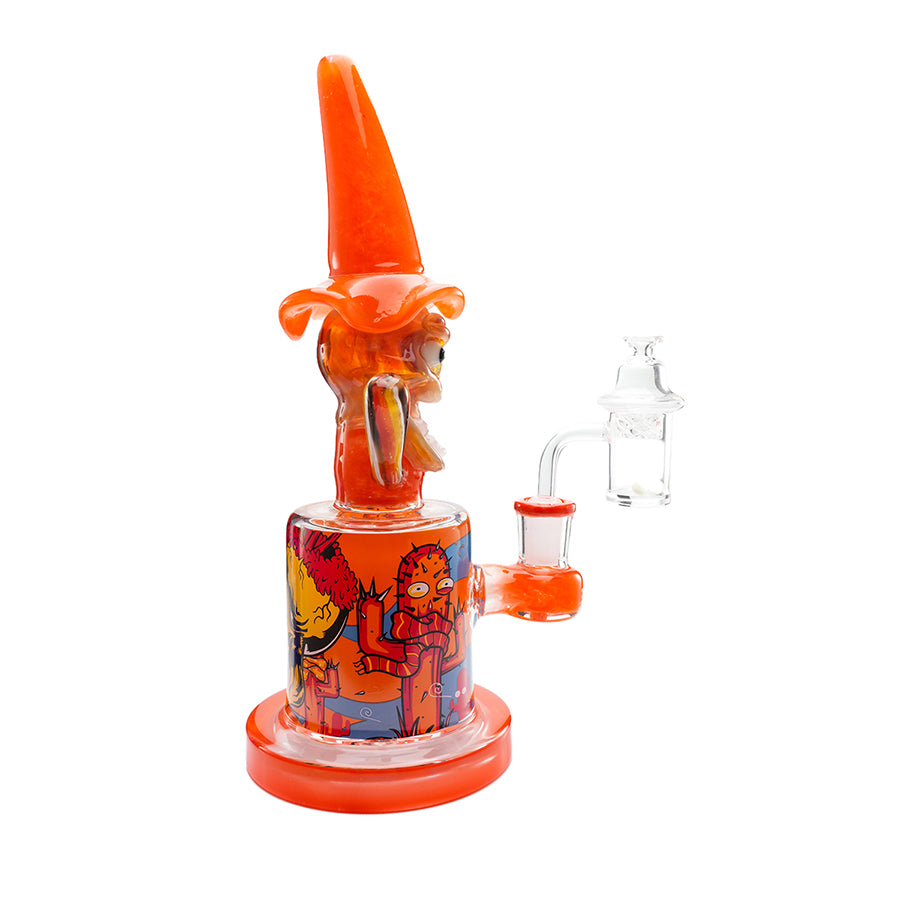 Lookah Rig 10" Desert Rider Cactus Glass Dab Rig