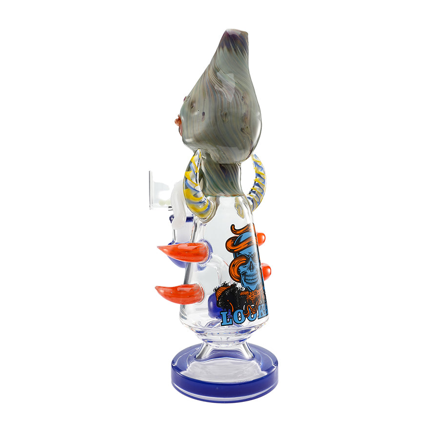 Lookah Rig 11" Cool Overlord Skull Glass Dab Rig