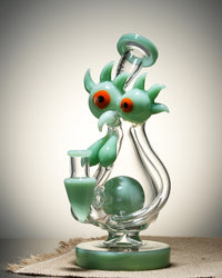 Lookah Bong 9" Recycler Beast Eyes Ball Percolator Bong