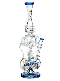 Lookah Bong 17" Cool Tsunami Recycler Glass Bong