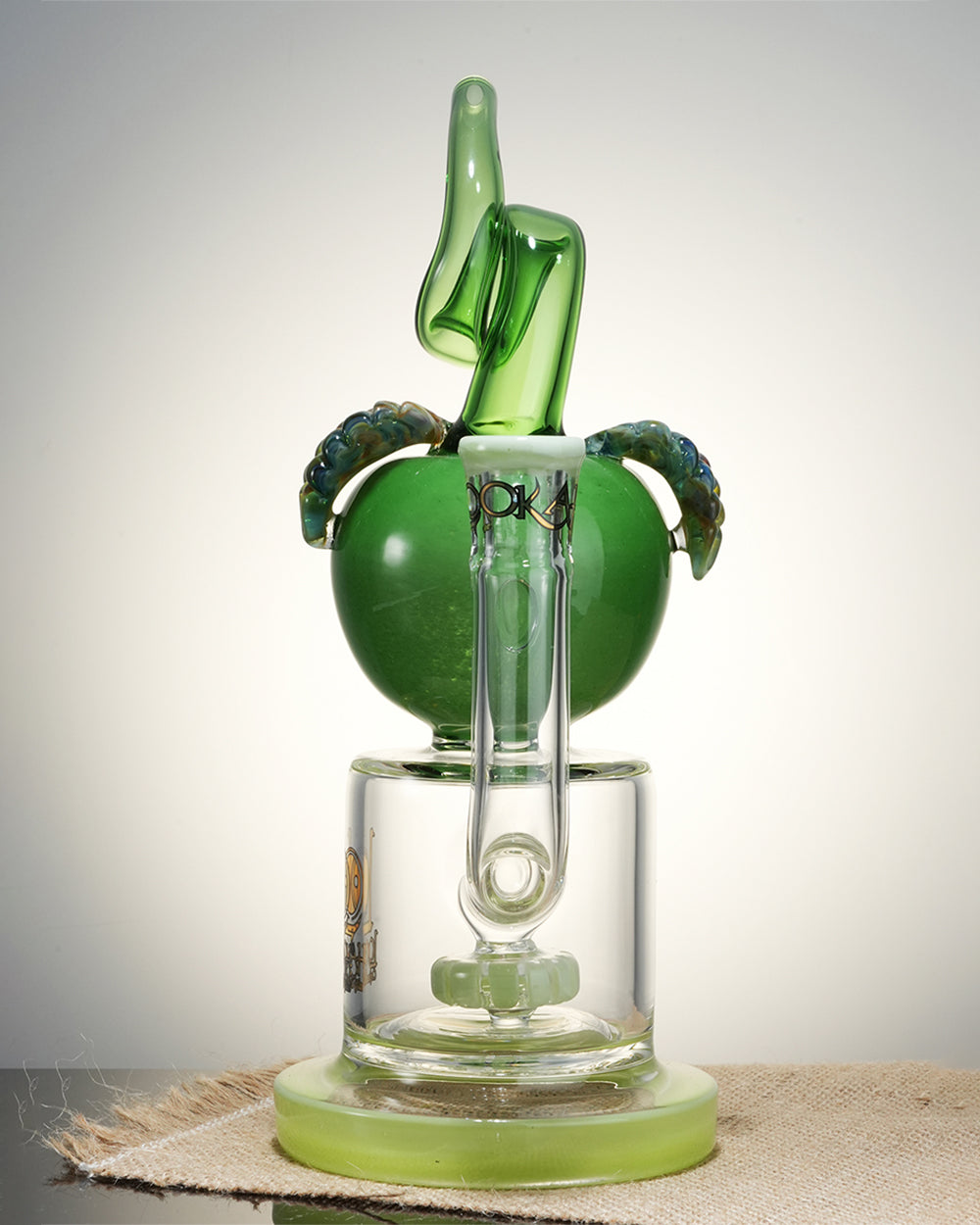 Lookah Bong 12" Cool Apple Percolator Glass Bong