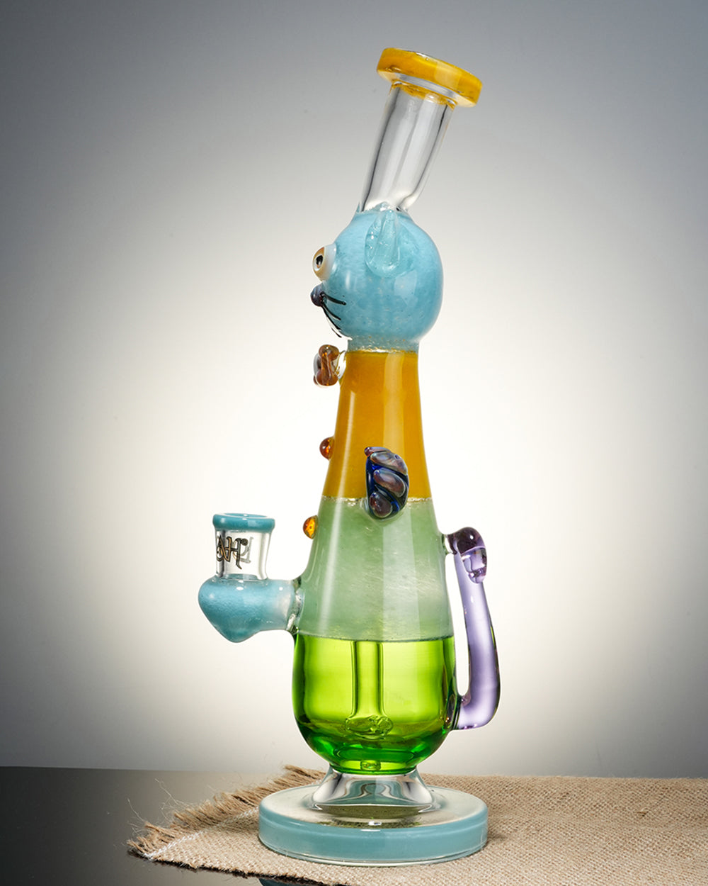 Lookah Bong 12" Cool Top Hat Cat Bong