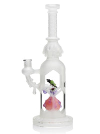 Lookah Bong 14" Cute Hive Snowman Perc Glass Bong