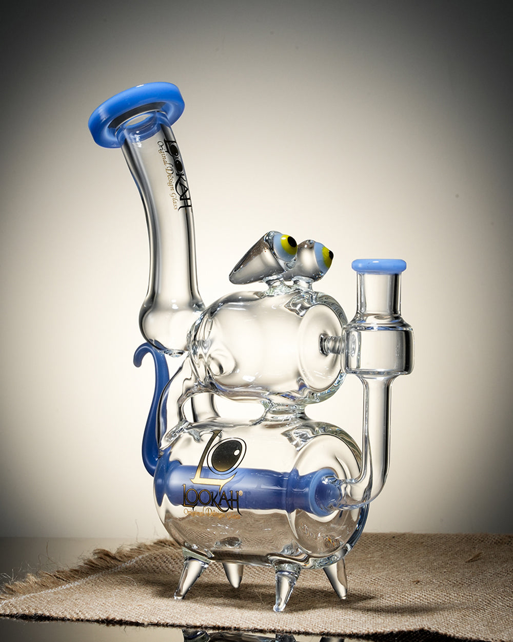 Lookah 9" Cute Recycler Double Chamber Percolator Bong