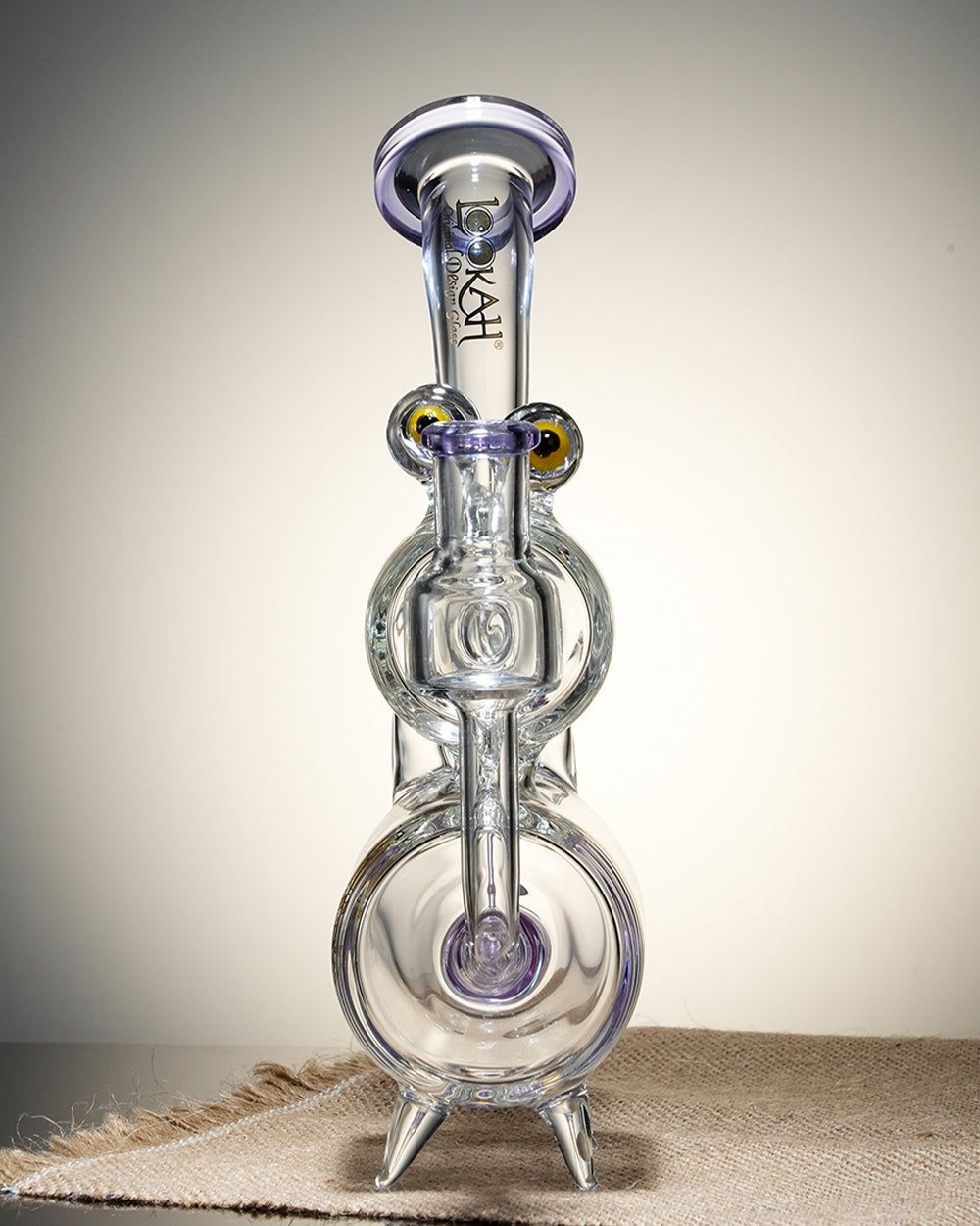 Lookah 9" Cute Recycler Double Chamber Percolator Bong