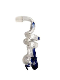 10MM Two-Spiral Ring Glass Oil Burner Pipe Attachment
