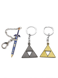 Zelda Master Sword Dab Tool with 2PCS Triforce Keychains