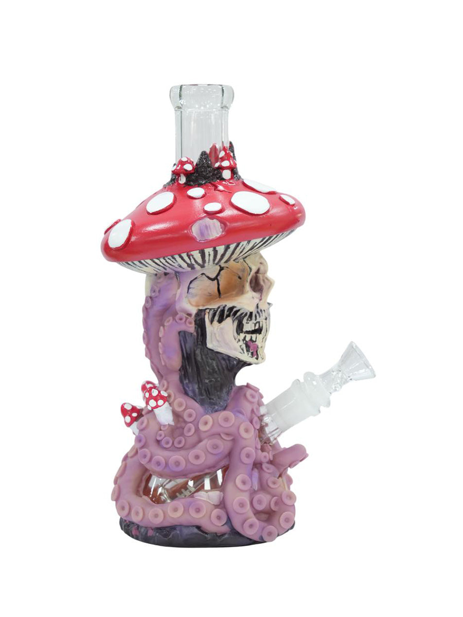 11" Dark Tentacle Skeleton Bong