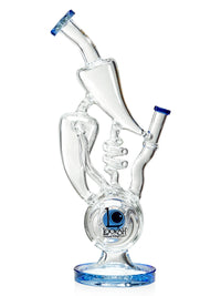 Lookah Bong 14" Drum Percs Spiral Recycle Bong