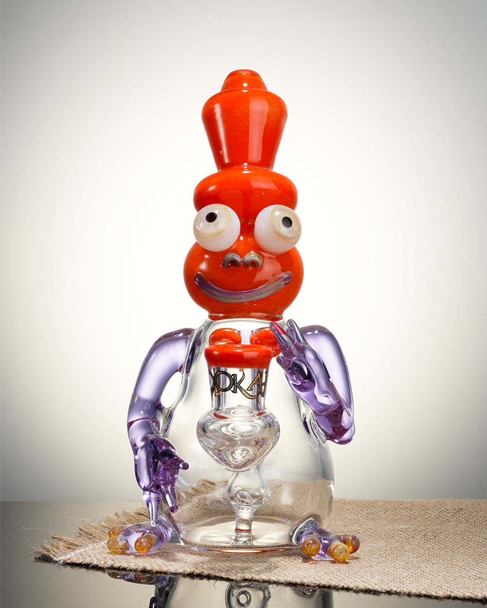 Lookah Rig 10" Cute Funny Frog Dab Rig